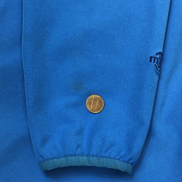 Shawnee Peak Ski Resort Mens Marmot Tempp M3 Softshell Blue Jacket Size XL - Picture 12 of 14